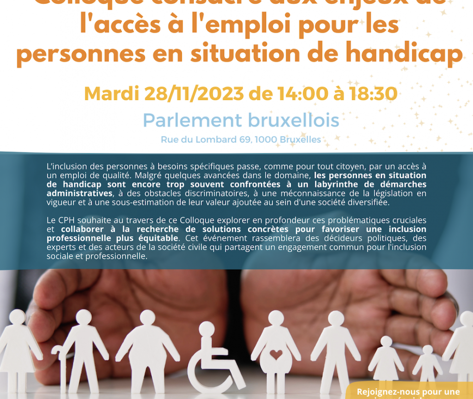 Colloque du Conseil Bruxellois des Personnes en situation de Handicap