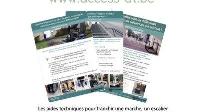 Les aides techniques pour franchir une marche, un escalier