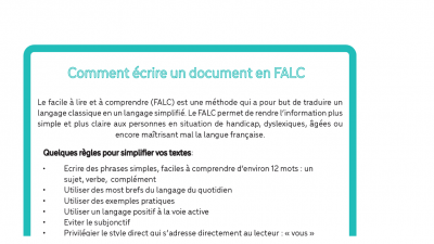 Comment écrire un document en FALC