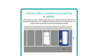Parking PMR - Emplacement réservé