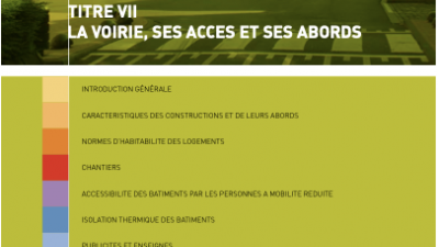 RRU - Réglement Régional d'Urbanisme - région bruxelloise - TITRE VII